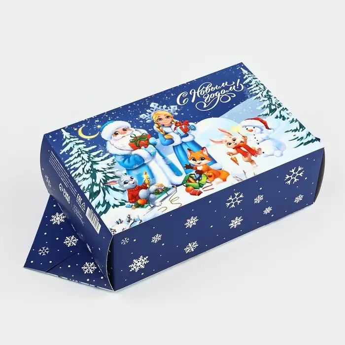 Складная новогодняя коробка-конфета «Сказочный Новый год», 14 х 22 х 8 см Складная новогодняя коробка-конфета «Сказочный Новый год», 14 х 22 х 8 см