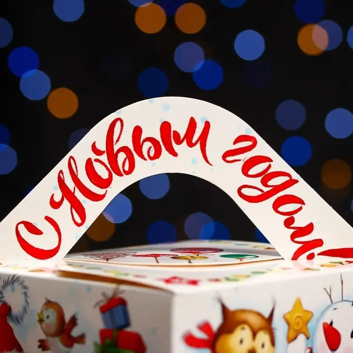 Подарочная коробка «Белоснежный» , Кубик большой 12×12×12 см