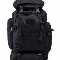 Рюкзак туристический Adventure мужской, 70 л, oxford, чёрный