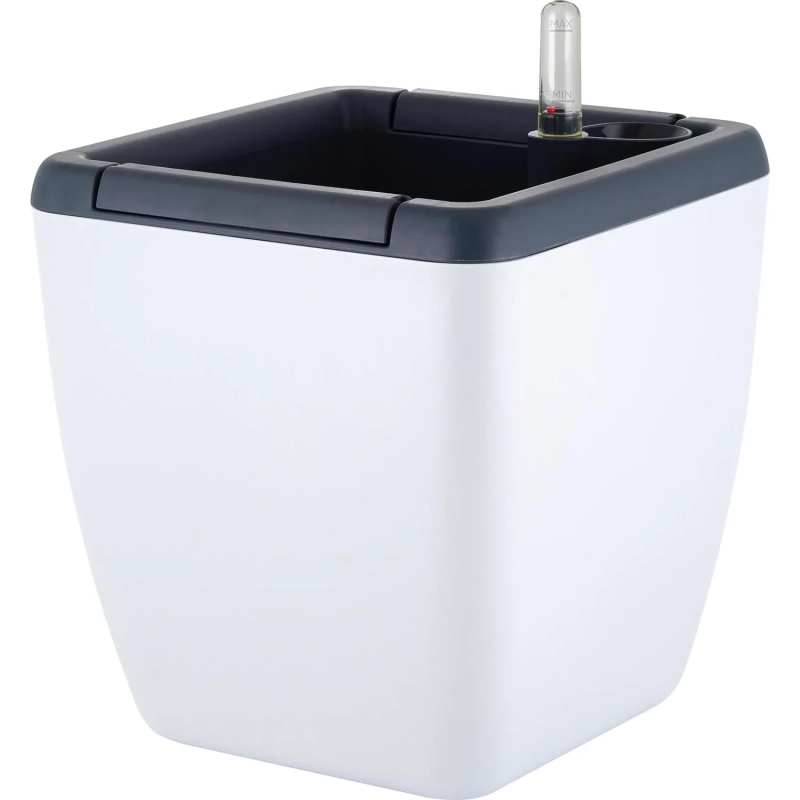 Горшок с автополивом Munchen 5л с вставкой 2,2л,квадрат,белосн, IG622411048