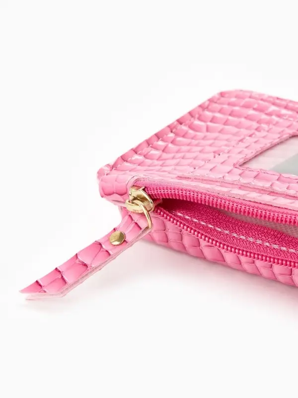 Сумка на магните, с длинным ремнём, 10&times;2.5&times;20 см, розовая