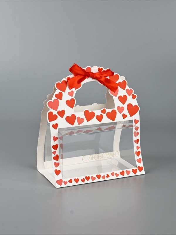 Коробка подарочная, упаковка,«Сердца», 25 х 19.5 х 10 см Коробка подарочная, упаковка,«Сердца», 25 х 19.5 х 10 см