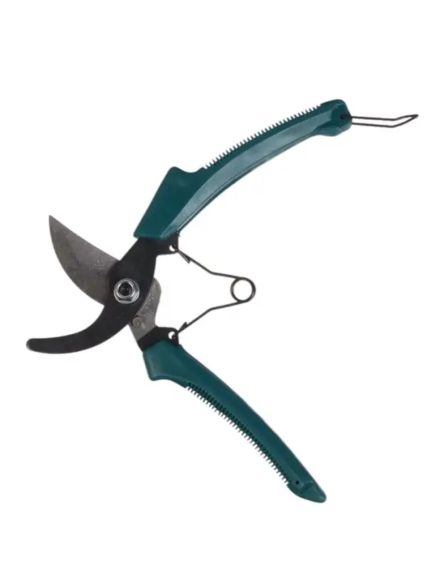 Секатор плоскостной, 8" (20 см), с пластиковыми ручками, Greengo