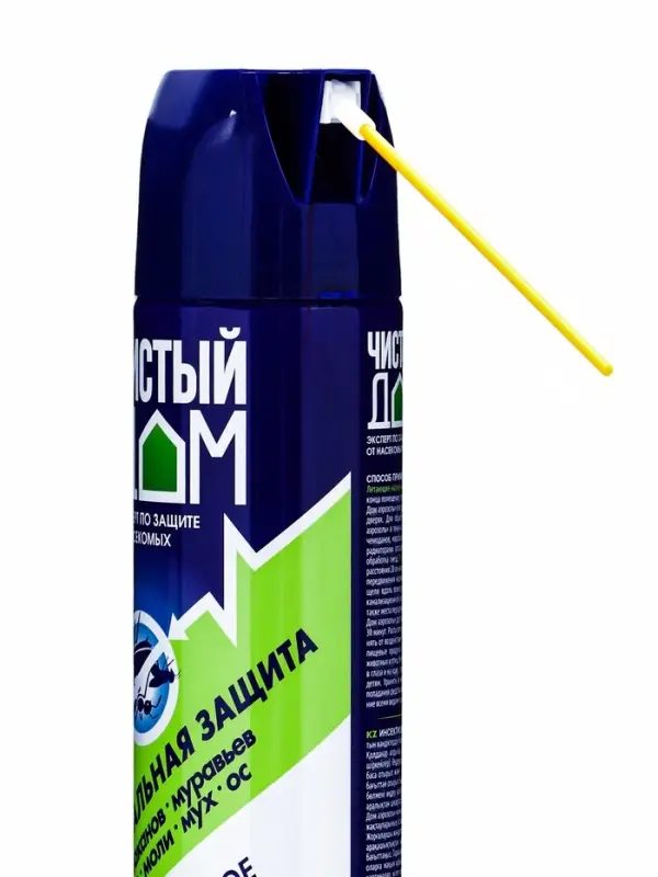Аэрозоль от насекомых &laquo;Чистый дом&raquo; супер Универсальный, двойное распыление 600 мл