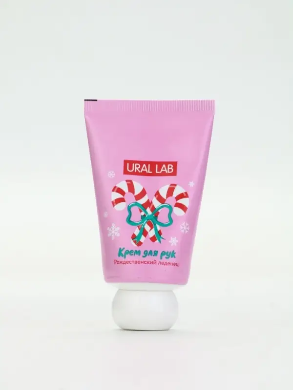 URAL LAB смягчающий крем для рук с ароматом рождественского леденца, 30 мл URAL LAB смягчающий крем для рук с ароматом рождественского леденца, 30 мл