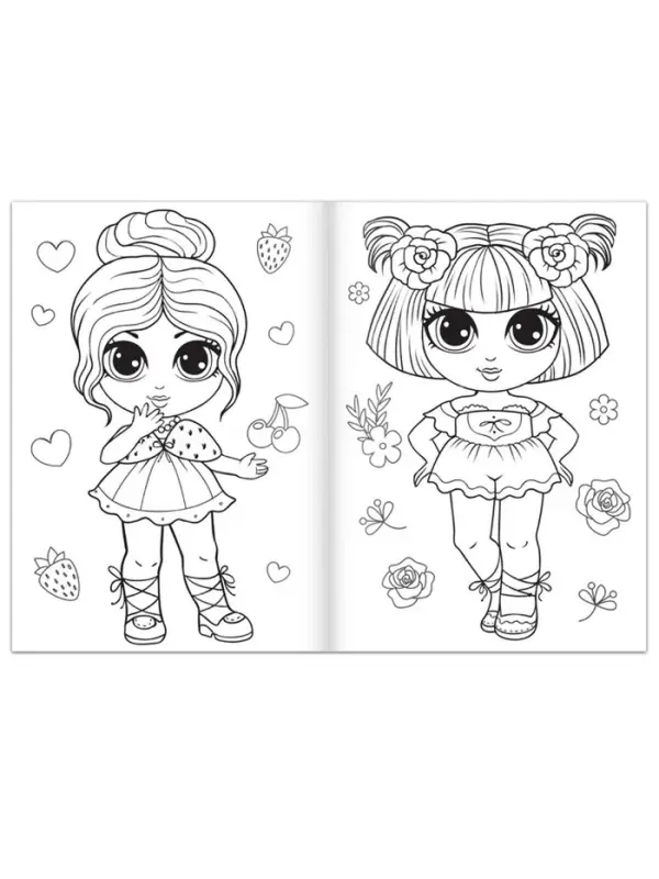 Раскраска для девочек &laquo;Вечерний образ&raquo;, А4