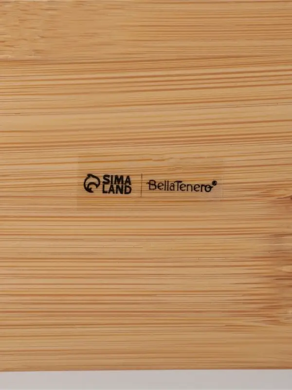 Набор фарфоровый для специй на бамбуковой подставке BellaTenero &laquo;Котики&raquo;, 3 предмета: солонка, перечница, подставка, белый, чёрный