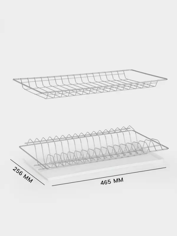 Сушилка для посуды с поддоном для шкафа 50 см, 46.5&times;25.6 см, хром