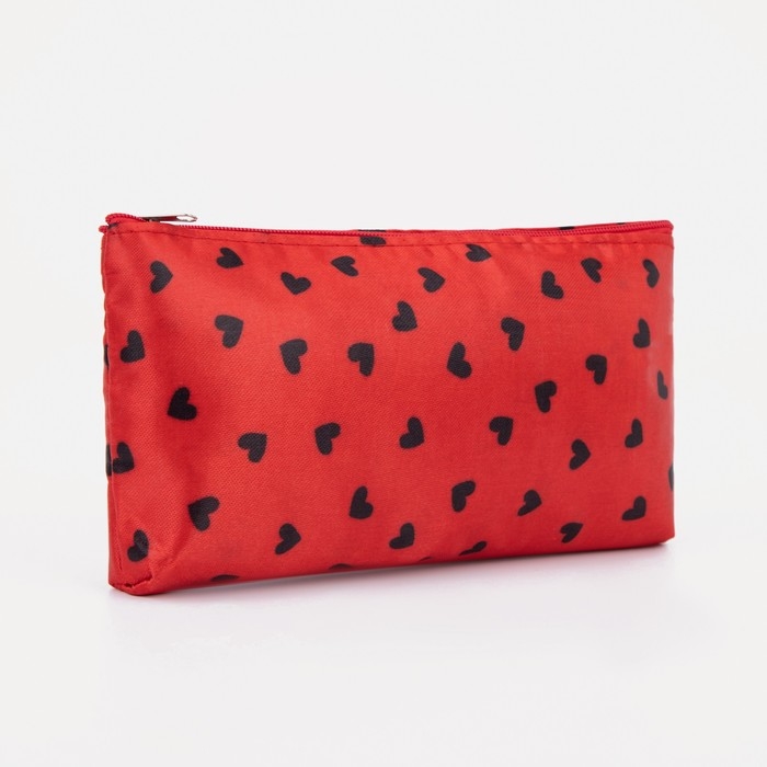Косметичка на молнии, цвет красный Косметичка на молнии, цвет красный