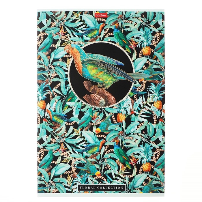 Тетрадь А4, 96 листов в клетку, Floral collection, обложка мелованный картон, матовая ламинация, 3D фольга, блок офсет 65г/м2, МИКС Тетрадь А4, 96 листов в клетку, Floral collection, обложка мелованный картон, матовая ламинация, 3D фольга, блок офсет 65г/м2, МИКС