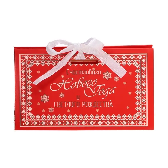 Бонбоньерка, новогодняя подарочная упаковка «Светлого Рождества», 10×5.5×5 см