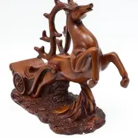 Подставка под бутылку TAKE IT EASY &laquo;Олень&raquo;, полистоун под дерево, 17&times;12&times;28 см