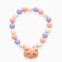 Браслет детский &laquo;Выбражулька. Медведь и жемчуг&raquo;, d=6 см, разноцветный