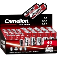 Батарейка Camelion Plus Alkaline COMBO40 40шт/бл 20LR6 + 20LR03-CB(14981)
