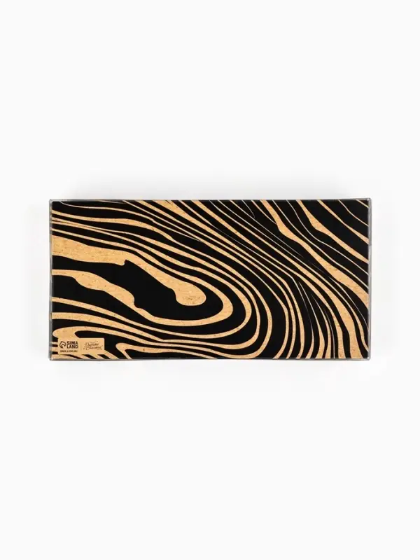 Коробка для печенья, кондитерская упаковка с пластиковой крышкой, &laquo;Настоящему мужчине&raquo;, 10.5&times;21&times;3 см