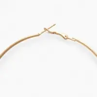 Серьги кольца QF &laquo;Классика&raquo;, d=8 см, цвет золото