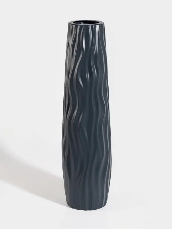 Ваза напольная &laquo;Логанс&raquo;, 58&times;11 см, пластик, серая