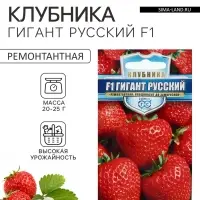 Семена Земляника "Гигант русский", ц/п,  F1, серия Русский богатырь, 5 шт