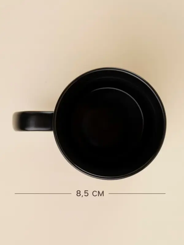 Кружки SL Home &laquo;Дарк&raquo;, 400 мл, набор 2 шт., фарфор, чёрные