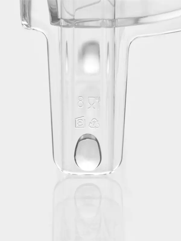 Кувшин Paşabah&ccedil;e Karat, 1.5 л, с прозрачной акриловой крышкой, стекло, прозрачный