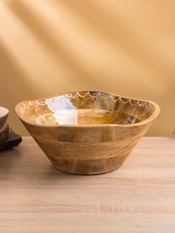 Салатник Салатник "Пряник" дерево манго 29х29х11 см