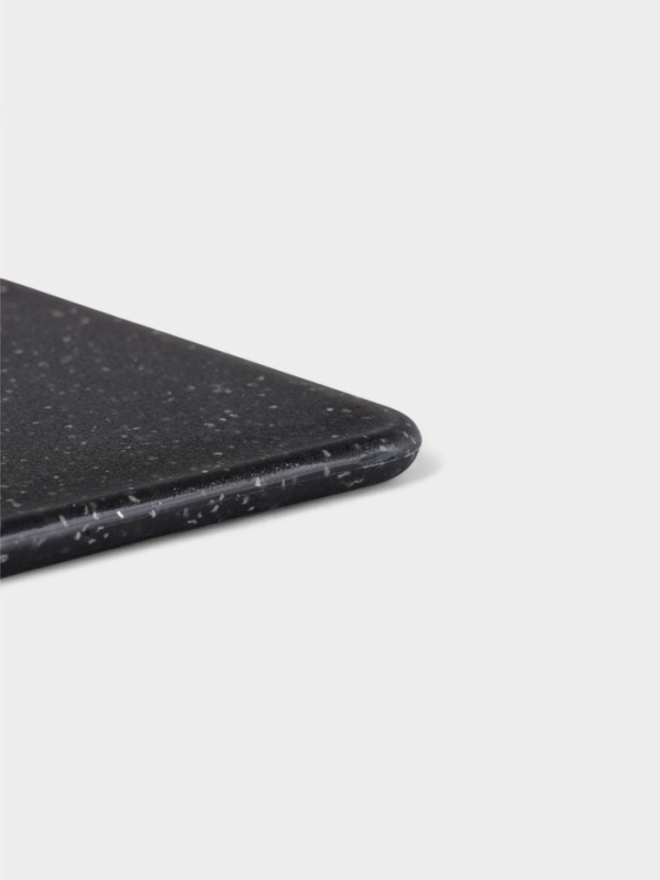 Доска разделочная Доляна «Морбио», пластик PP, 36×26×0.7 см, чёрная