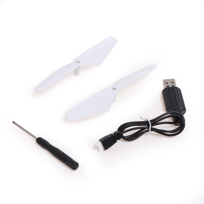 Квадрокоптер LH-X16WF, камера, передача изображения на смартфон, Wi-FI, цвет белый Квадрокоптер LH-X16WF, камера, передача изображения на смартфон, Wi-FI, цвет белый