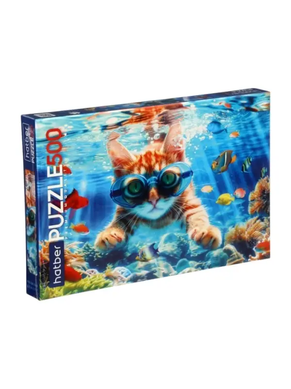 Пазл 500 эл. "Котик на релаксе" Premium  500ПЗ2_32366