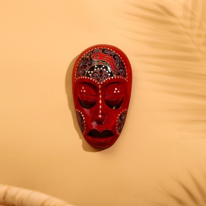 Маска Маска "Ломбок стайл" дерево 23х15х6 см