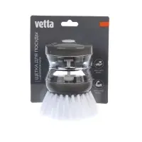 VETTA Щетка для посуды с мыльницей и дозатором, пластик, 8см