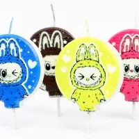 Набор свечей на шпажке "Монстрик №2" 4 шт