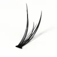 Набор накладных ресниц &laquo;Ласточкин хвост&raquo;, пучки, 12 мм, толщина 0.1 мм, изгиб С, 12 D