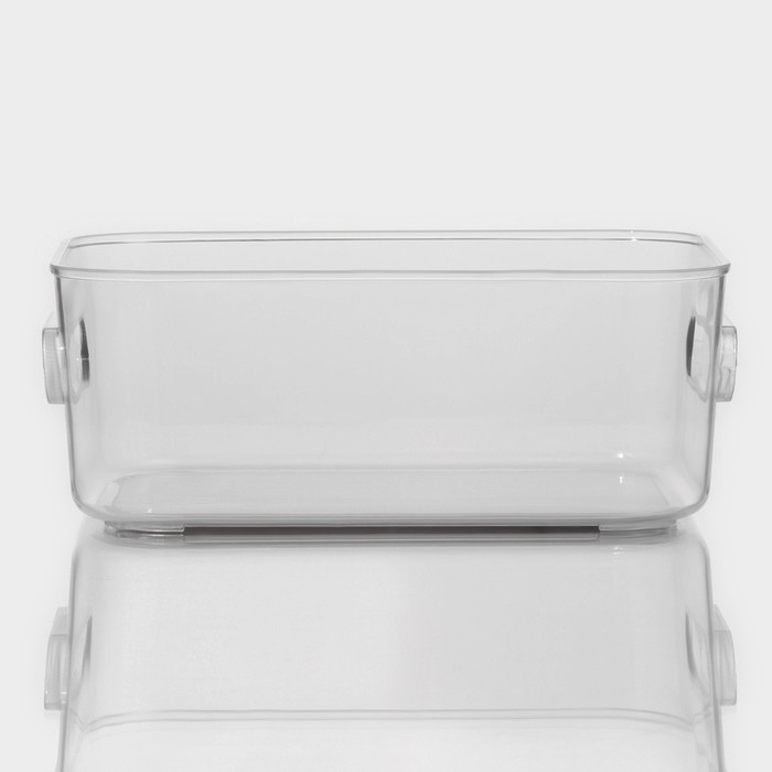 Контейнер для хранения LaDо́m, 19,5×14×7,5 см, цвет прозрачный Контейнер для хранения LaDо́m, 19,5×14×7,5 см, цвет прозрачный