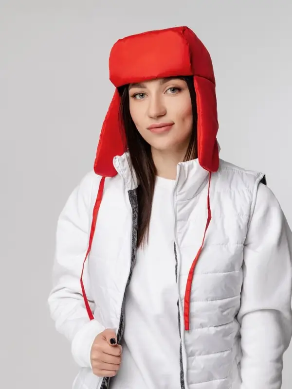 Шапка-ушанка Shelter, красная Шапка-ушанка Shelter, красная