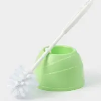 Ёршик для унитаза Aqua, 13&times;13&times;36 см, с подставкой, салатовый