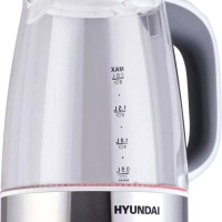 Чайник HYK-G8880 2л. 2200Вт серый-серебристый