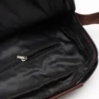 Сумка муж., 22*6,5*25, осн.отд молн, 1внут кар.прост, 2нар.кар молн, дл рем, коричневый