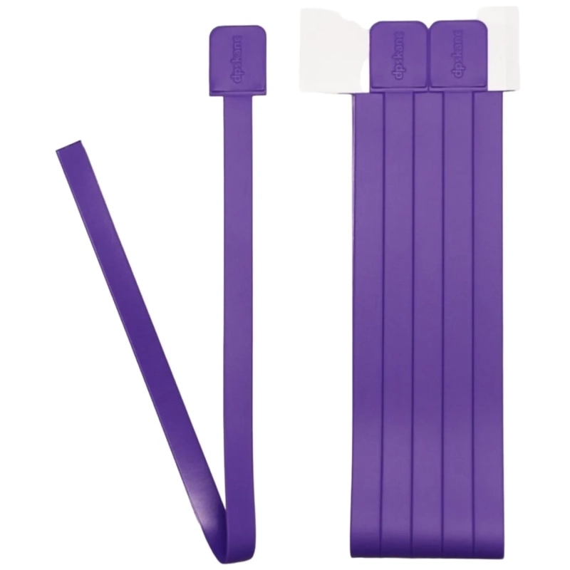 Закладки самоклеящиеся для книг, прямые, набор 6 шт,350мкм,фиолет, 2921-110