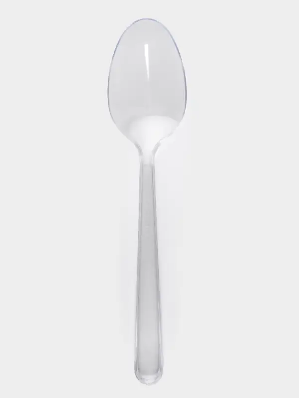 Ложка пластиковая одноразовая Не ЗАБЫЛИ! «Премиум», 18 см, прозрачная, набор 6 шт./уп.