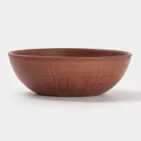 Салатник &laquo;Гладь&raquo;, 1 л, 18.5&times;6 см, красная глина