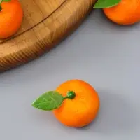 Муляж "Мандарин" (фасовка по 20 шт) 3,5 см, оранжевый