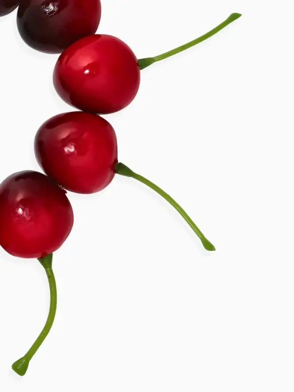 Браслет "Вишня СИЛИ", цвет красный в золоте