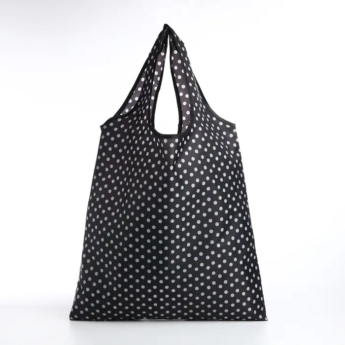 Сумка хозяйственная без застёжки, цвет чёрный