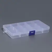 Органайзер для мелочей QF, 15 съёмных ячеек, с подвесом, 17.5&times;10&times;2 см, прозрачный