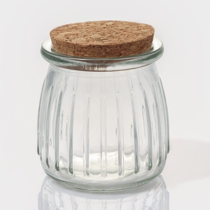 Набор баночек стеклянных для специй с пробковой крышкой Доляна «Парфе», 200 мл, 7,4×8 см, 12 шт Набор баночек стеклянных для специй с пробковой крышкой Доляна «Парфе», 200 мл, 7,4×8 см, 12 шт