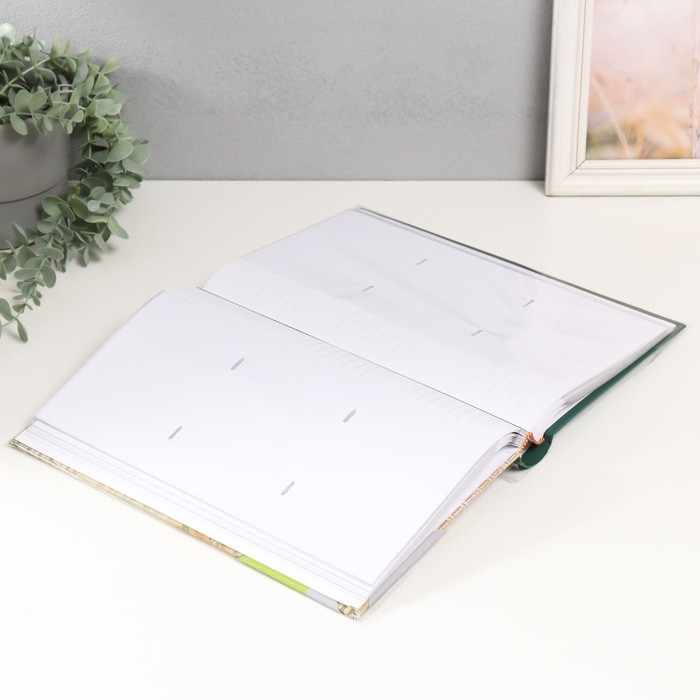 Фотоальбом на 300 фото 10х15 см Фотоальбом на 300 фото 10х15 см "Птица на ветке с ягодами" бумажные листы 4,3х21,5х32,3 см