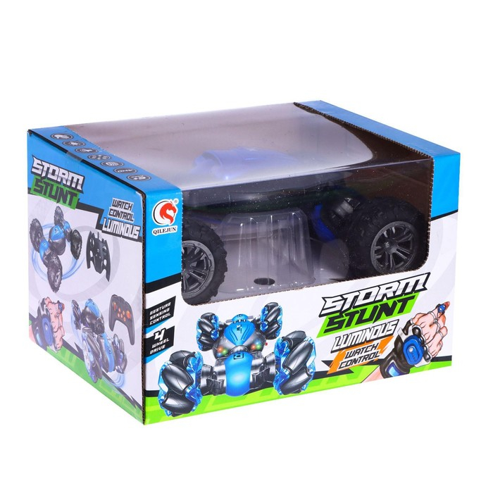 Машинка-перевёртыш HYPER SKIDDING с управлением жестами, цвет синий Машинка-перевёртыш HYPER SKIDDING с управлением жестами, цвет синий