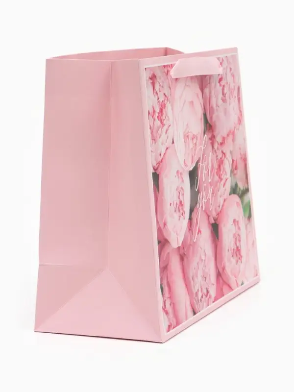 Пакет подарочный ламинированный, упаковка, For you, ML 27&times;23&times;11.5 см