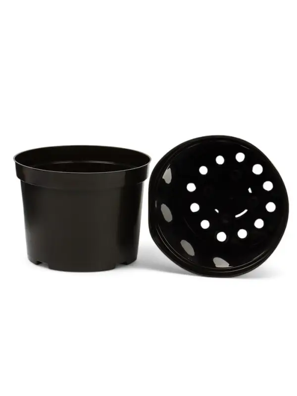 Горшок для рассады, 7.5 л, d=26 см, h=20 см, чёрный, Greengo