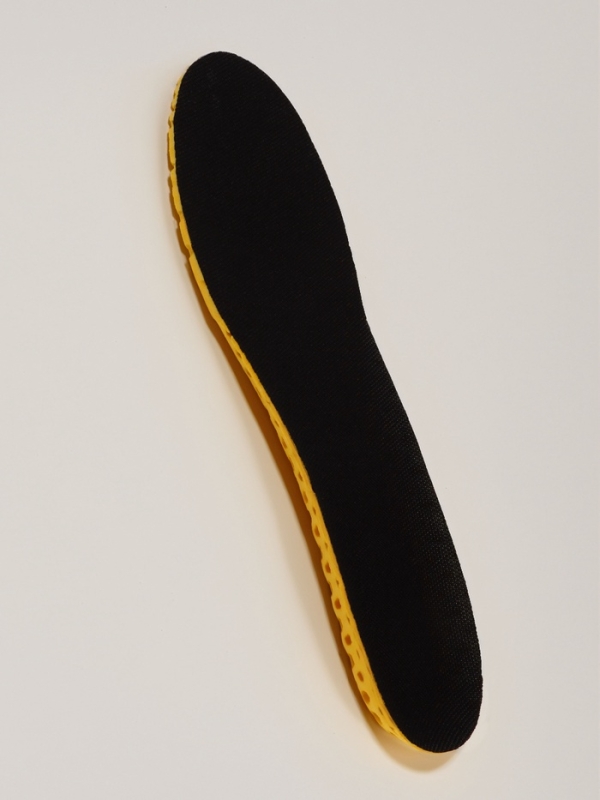 Стельки (EVA, полиэстер) универс 36-46р-р 27,5см (пара) черн/желтый пак ОТ